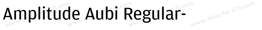 Amplitude Aubi Regular字体转换